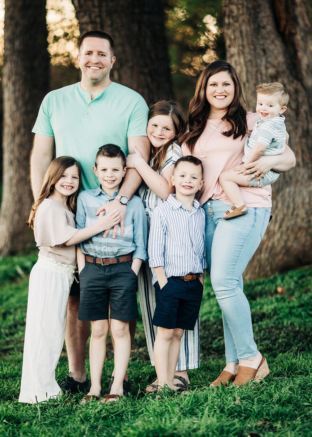 pharmacist Justin Kickliter and his family